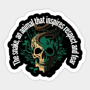 Skull snakes Sticker